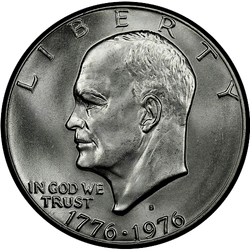 аверс 1$ (бак) 1976 "200th Anniversary - Independence of USA"