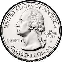 аверс 25¢ (quarter) 2010 "Národní park Hot Springs / P"