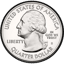 аверс 25¢ (quarter) 2010 "هود الوطنية للغابات تل / S"